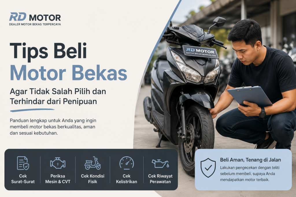 Tips beli motor bekas rd motor